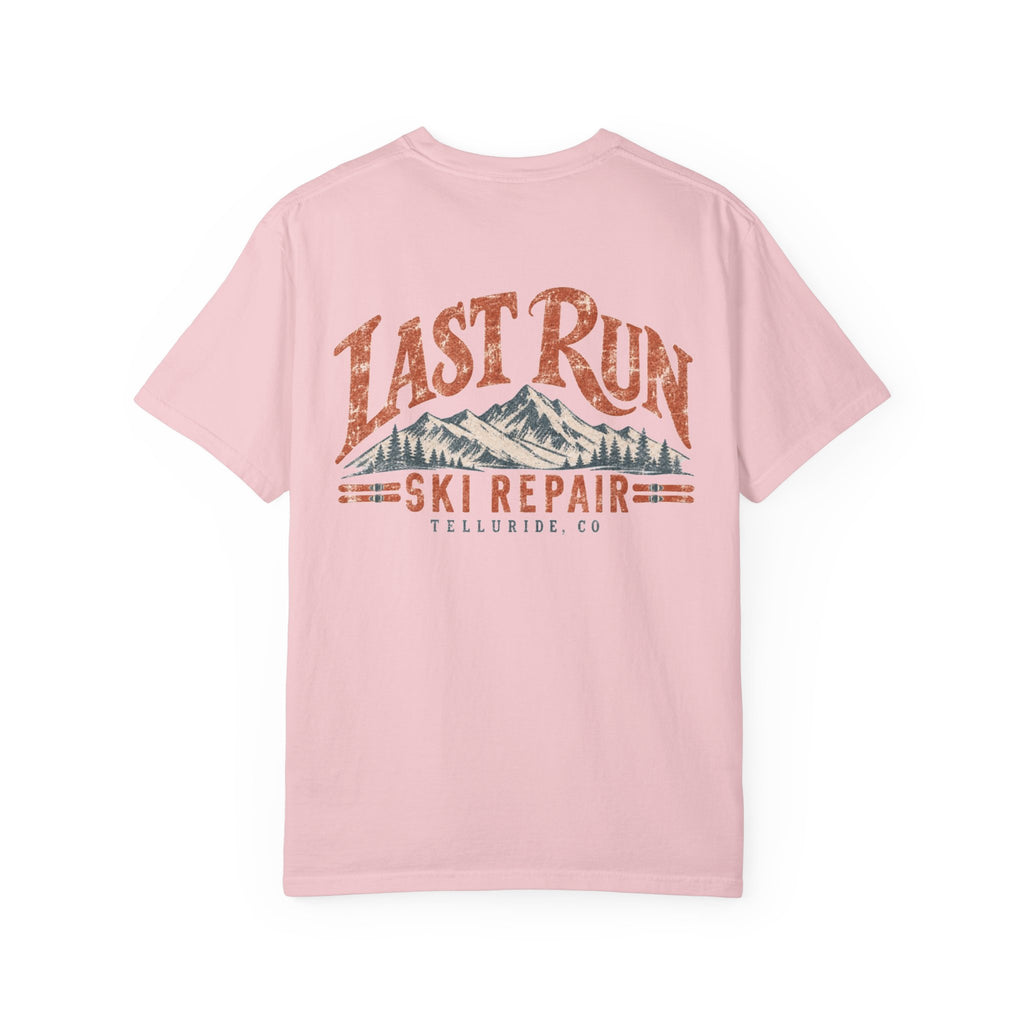 Last Run Ski Repair - Unisex Garment-Dyed T-shirt