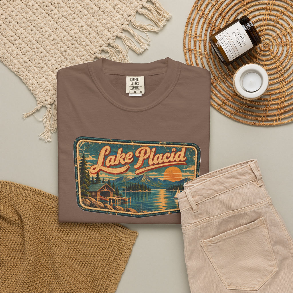 Lake Placid - Unisex Garment-Dyed T-shirt