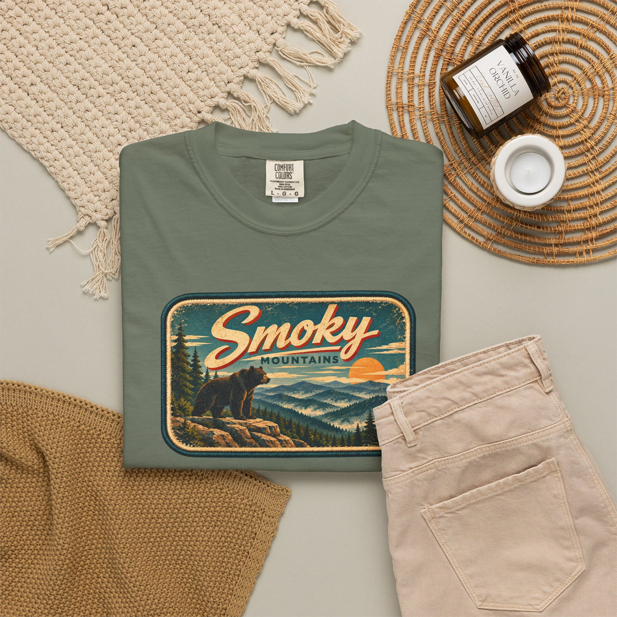 Smoky Mountains - Unisex Garment-Dyed T-shirt
