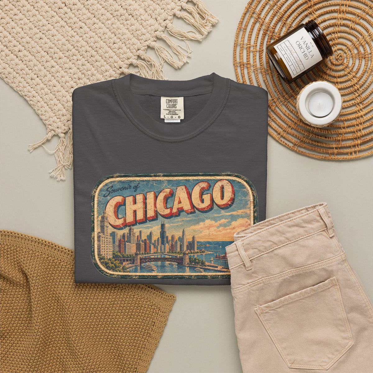 Chicago - Unisex Garment-Dyed T-shirt