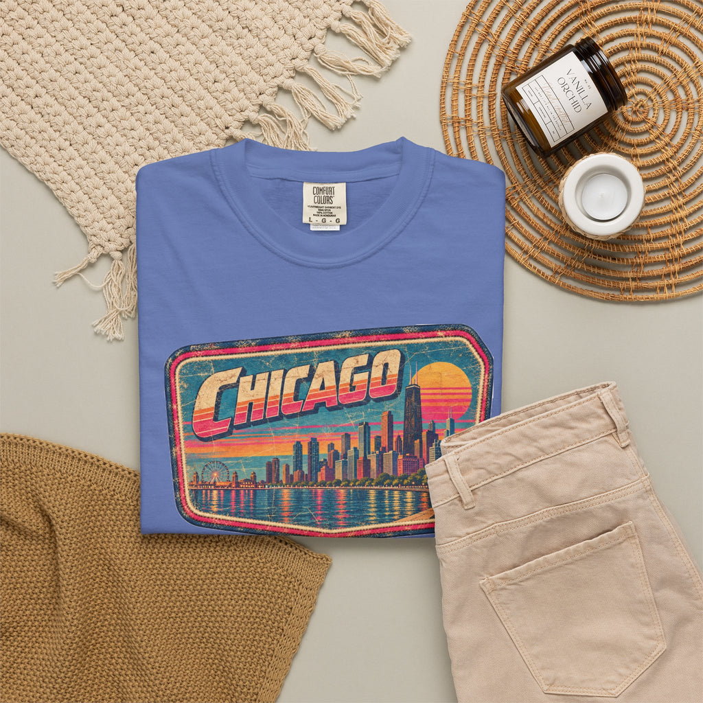 Chicago - Unisex Garment-Dyed T-shirt