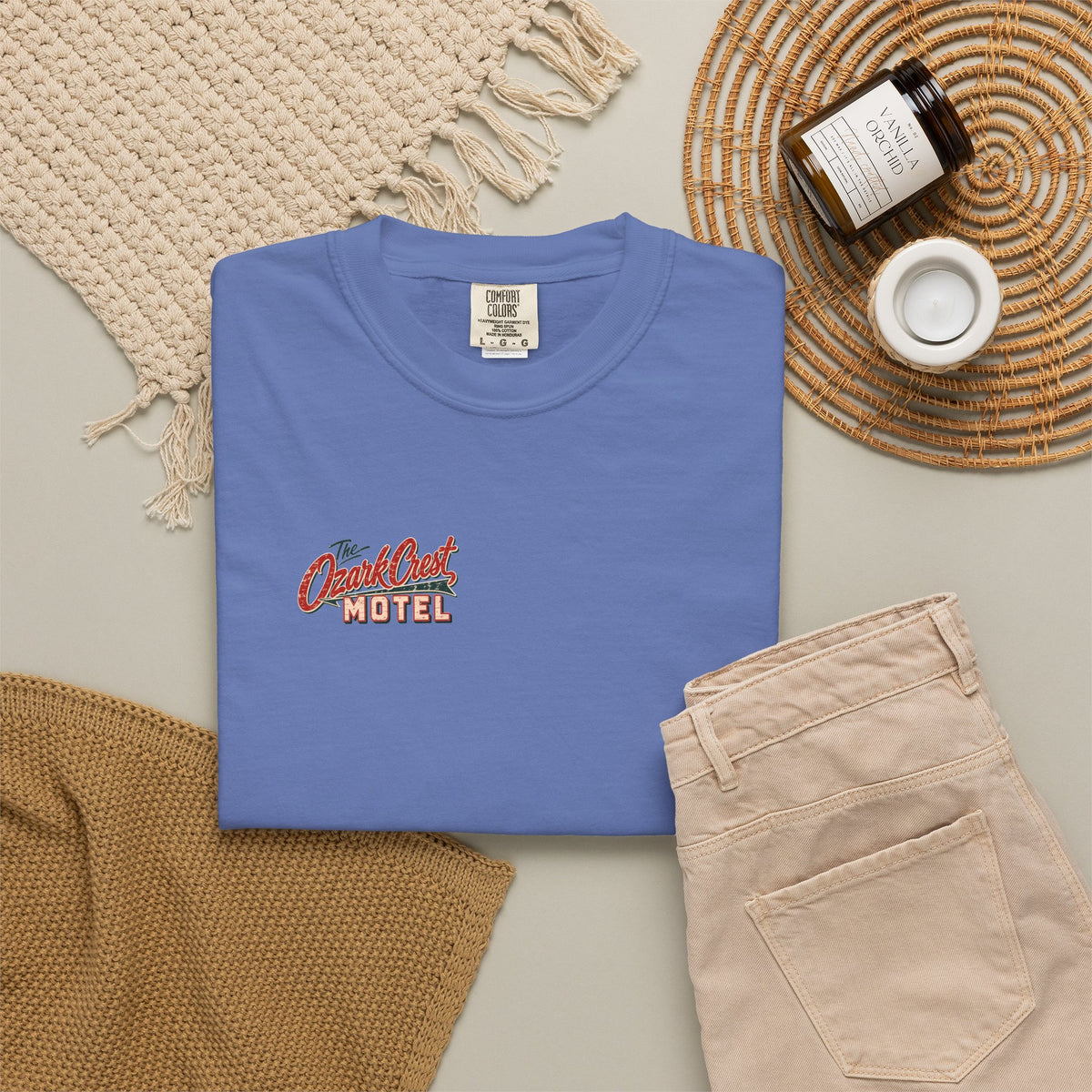 The Ozark Crest Motel - Unisex Garment-Dyed T-shirt
