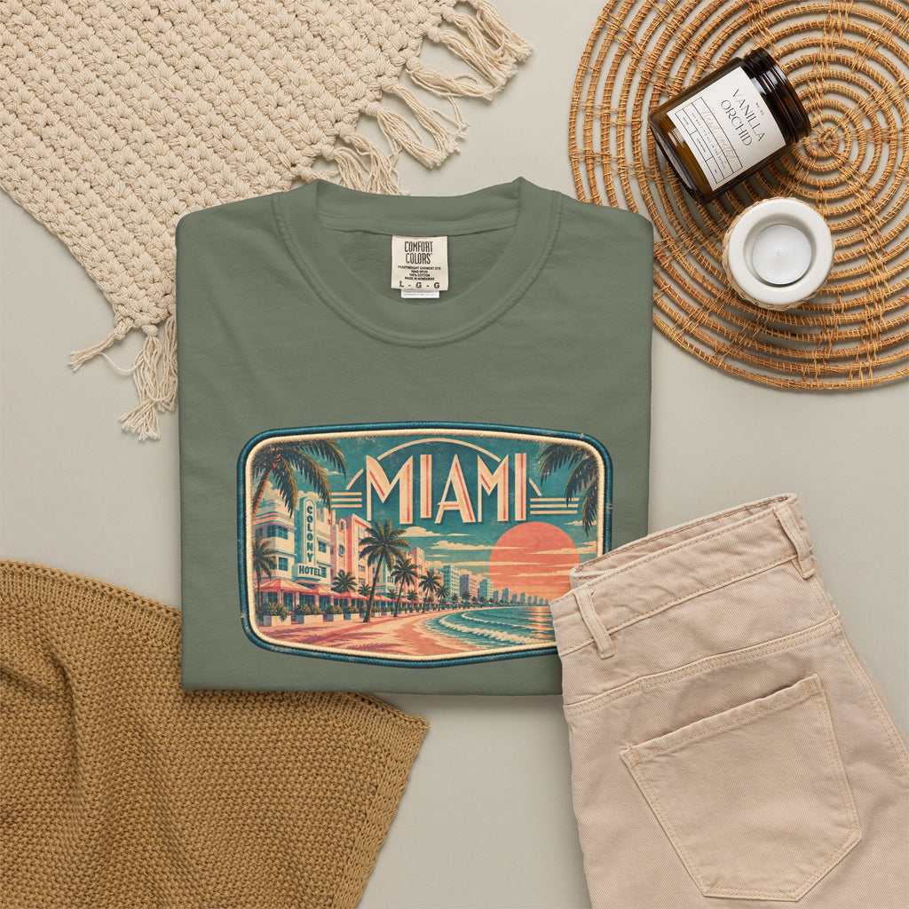 Miami - Unisex Garment-Dyed T-shirt