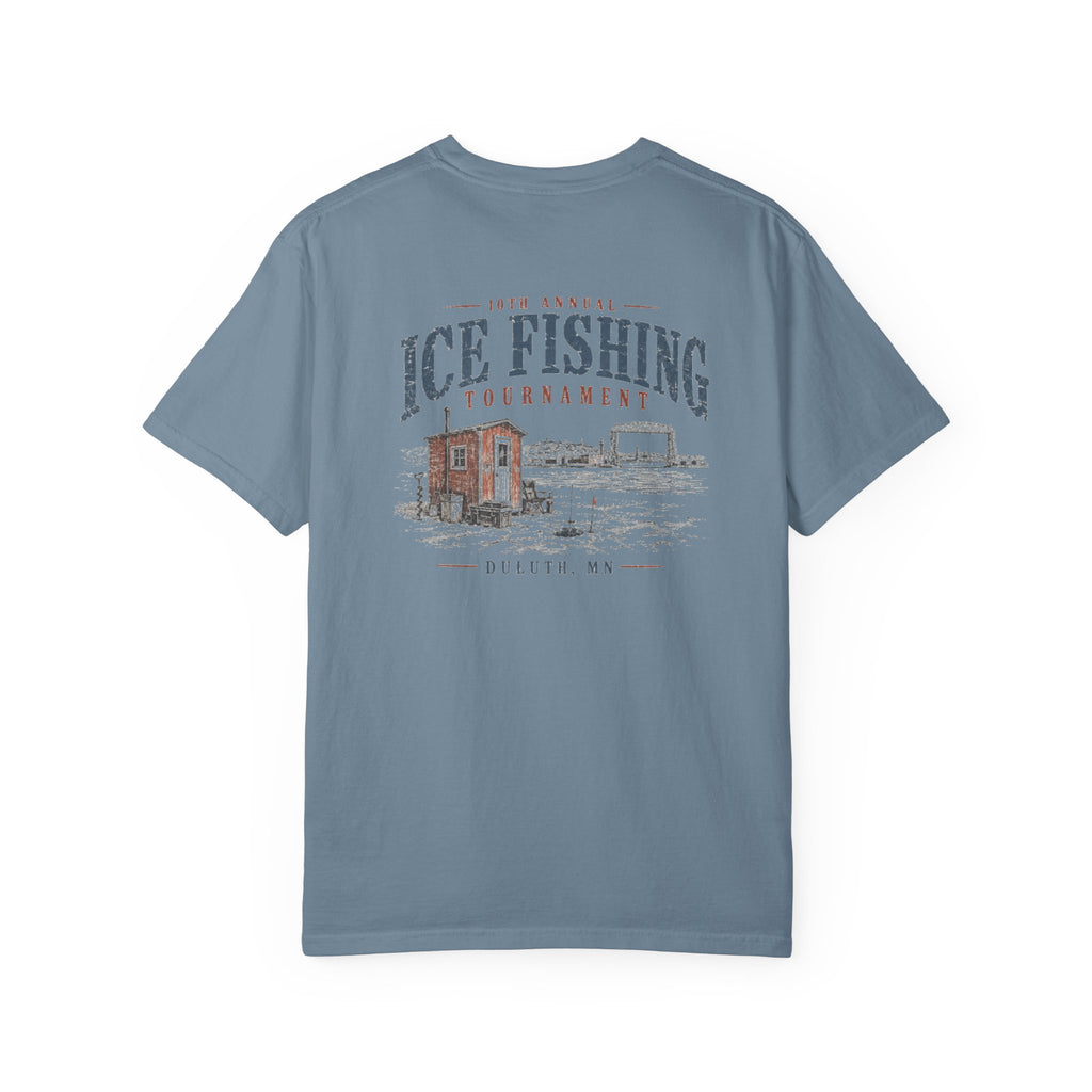 Ice Fishing Tournament - Unisex Garment-Dyed T-shirt