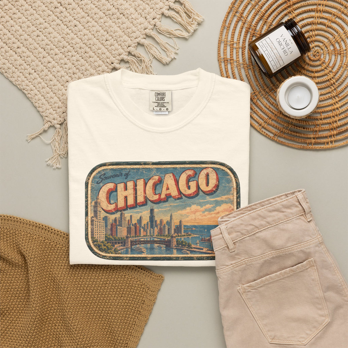 Chicago - Unisex Garment-Dyed T-shirt