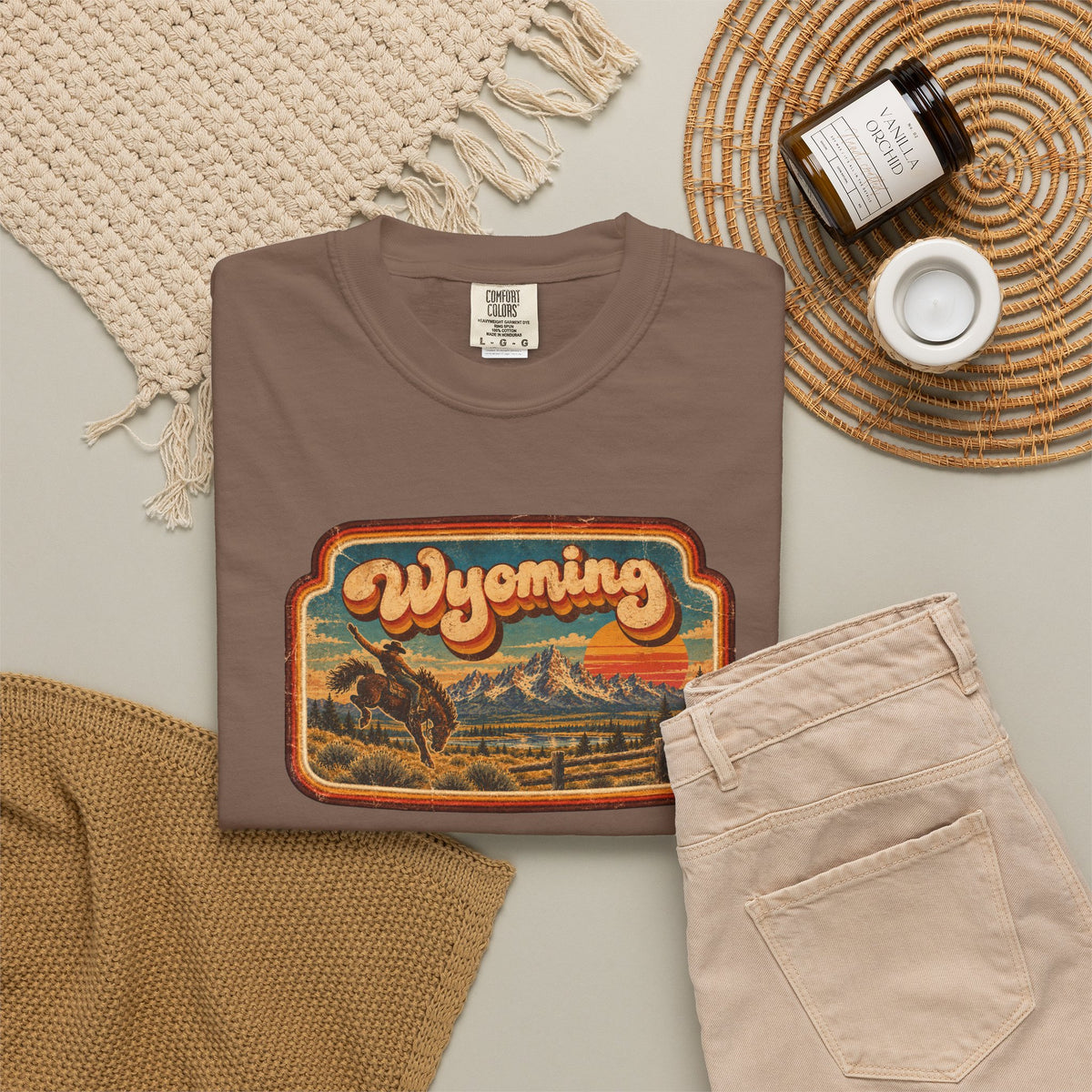 Wyoming - Unisex Garment-Dyed T-shirt