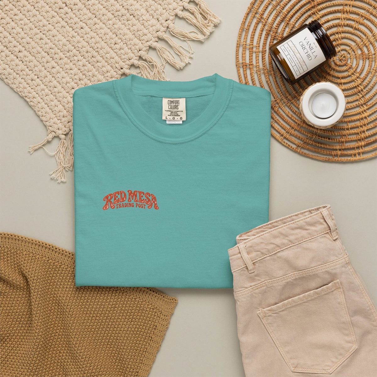 Red Mesa Trading Post - Unisex Garment-Dyed T-shirt