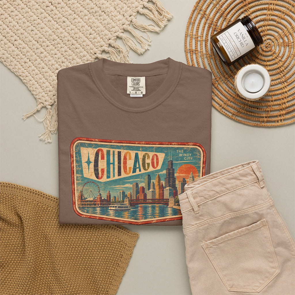 Chicago - Unisex Garment-Dyed T-shirt
