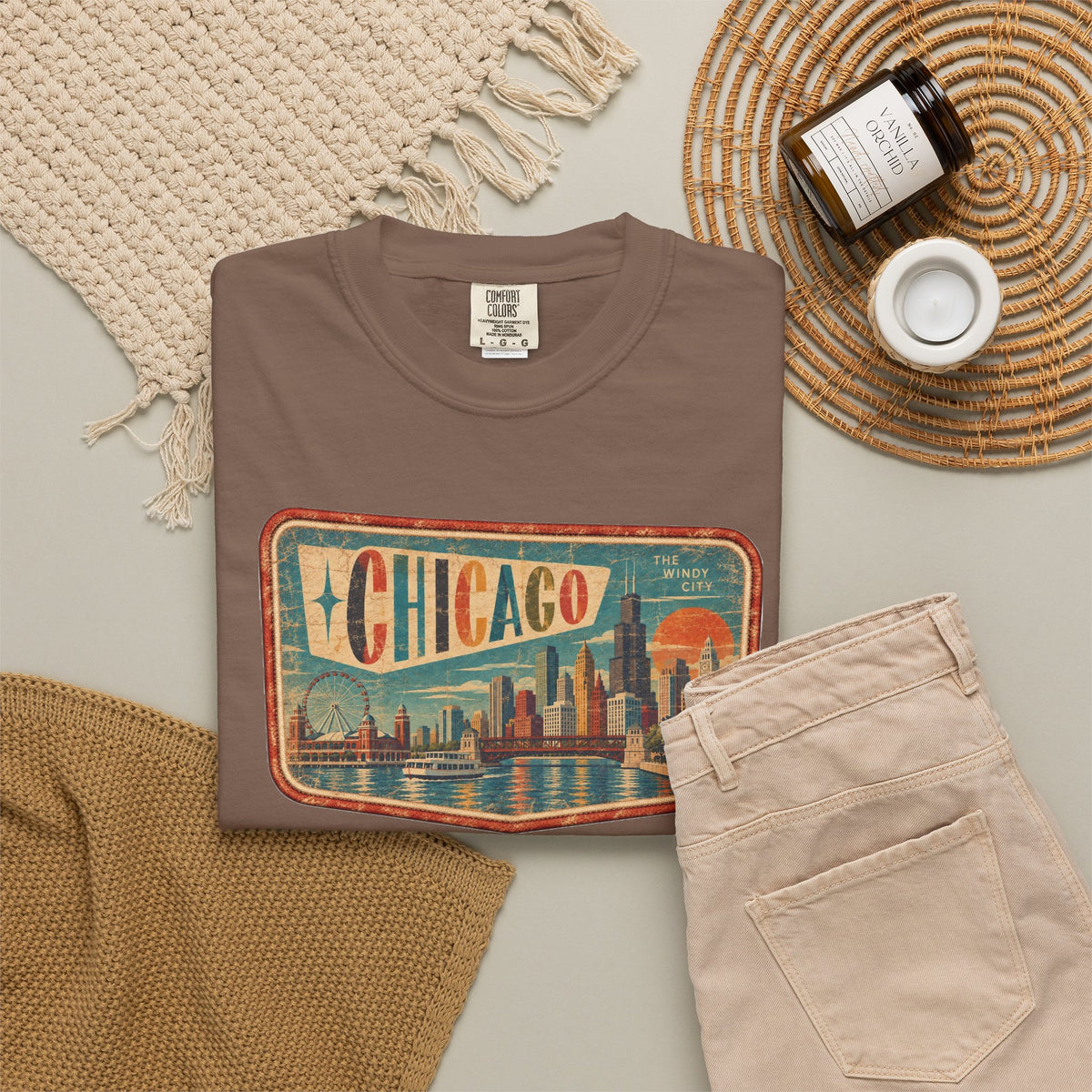Chicago - Unisex Garment-Dyed T-shirt