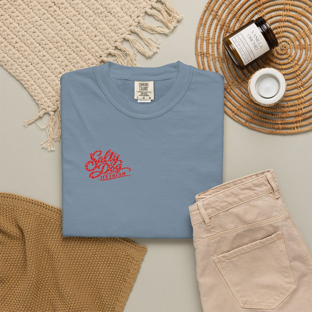 Salty Dog Ice Cream - Unisex Garment-Dyed T-shirt