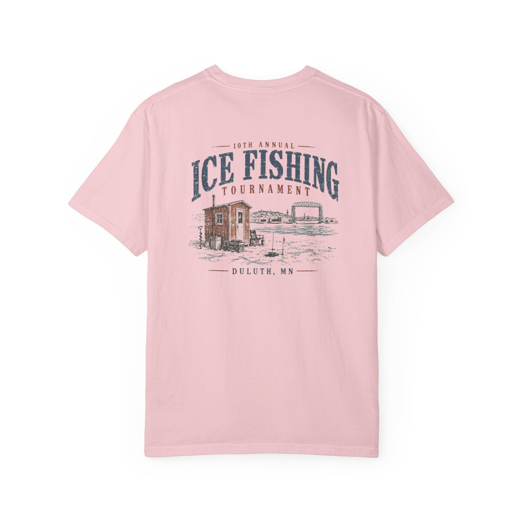 Ice Fishing Tournament - Unisex Garment-Dyed T-shirt