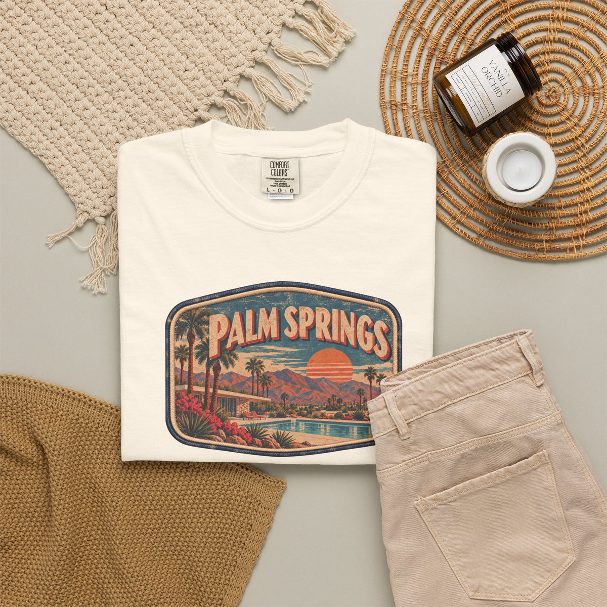 Palm Springs - Unisex Garment-Dyed T-shirt
