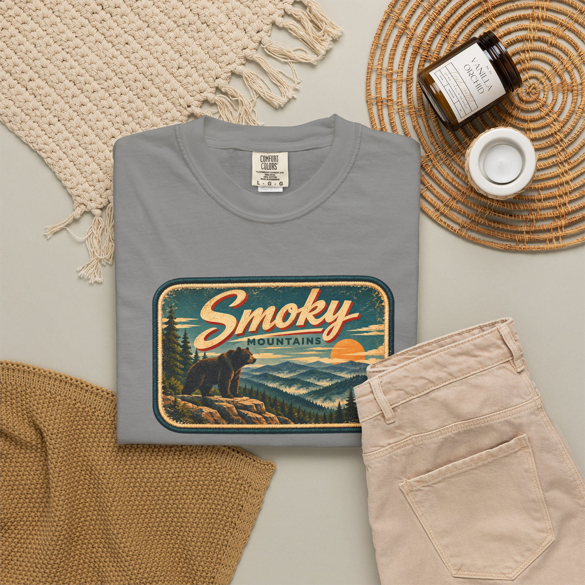 Smoky Mountains - Unisex Garment-Dyed T-shirt