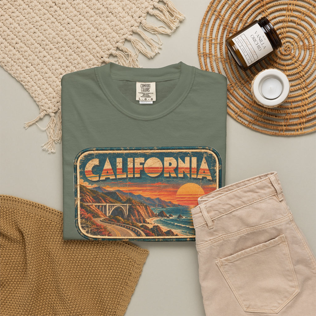 California - Unisex Garment-Dyed T-shirt