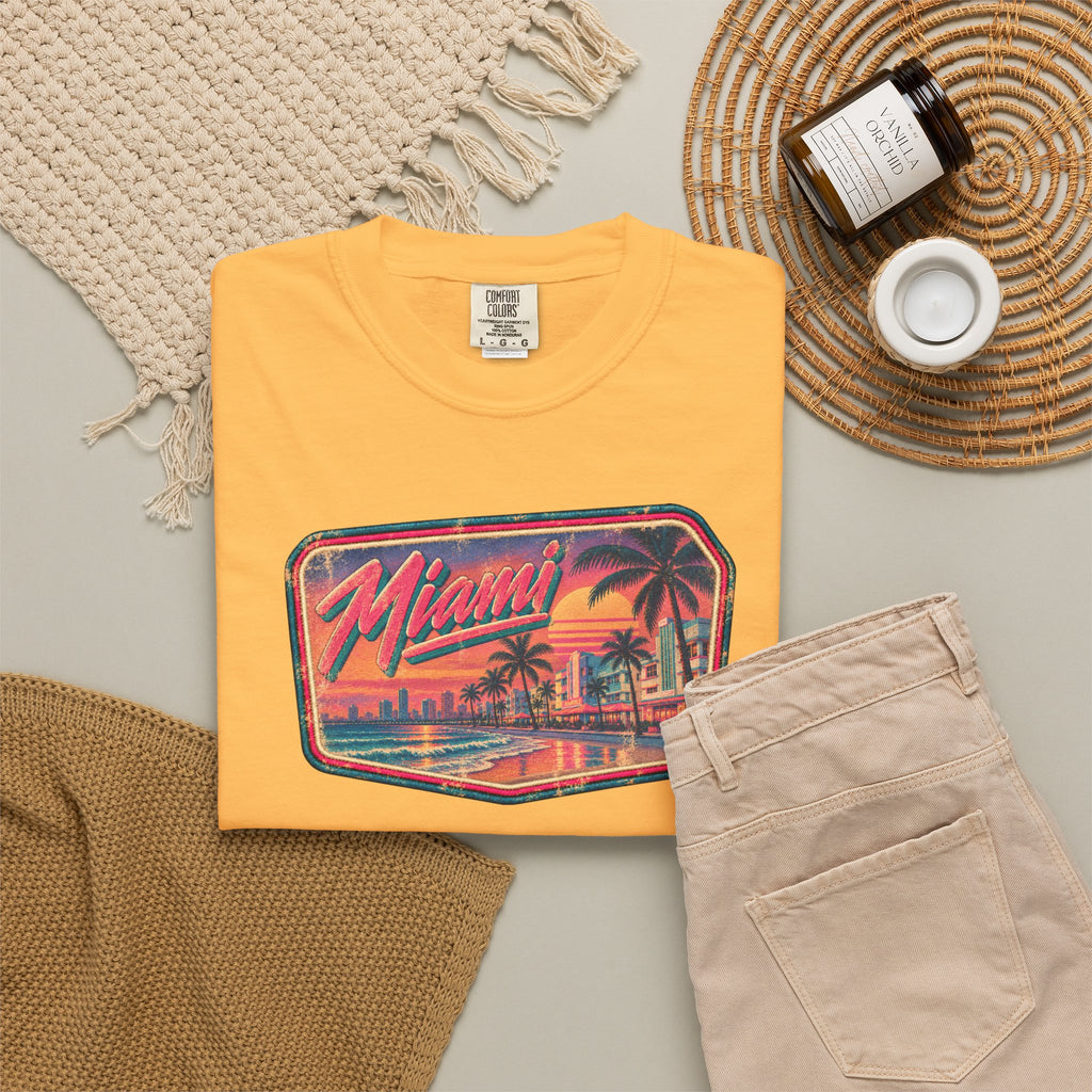 Miami - Unisex Garment-Dyed T-shirt