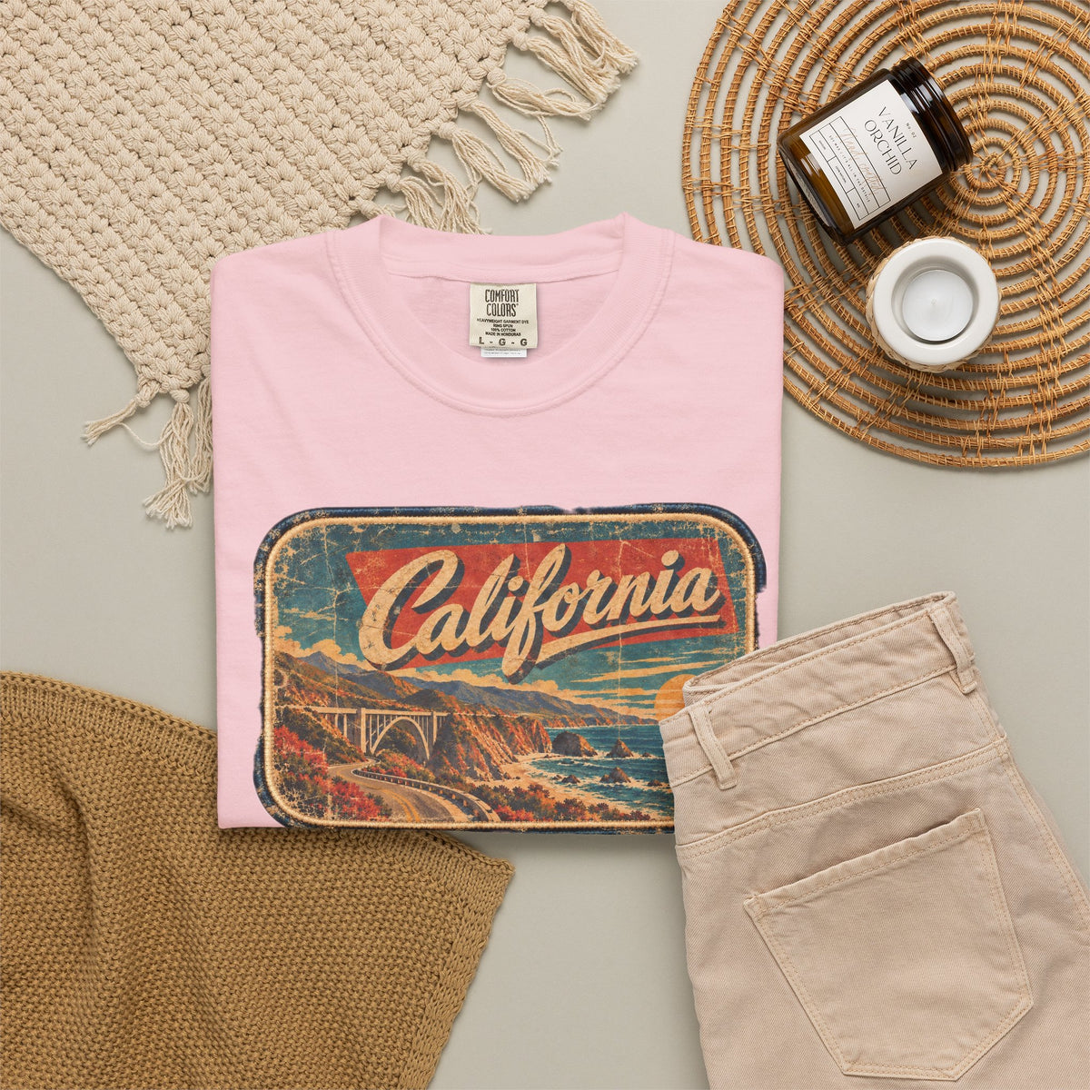 California - Unisex Garment-Dyed T-shirt
