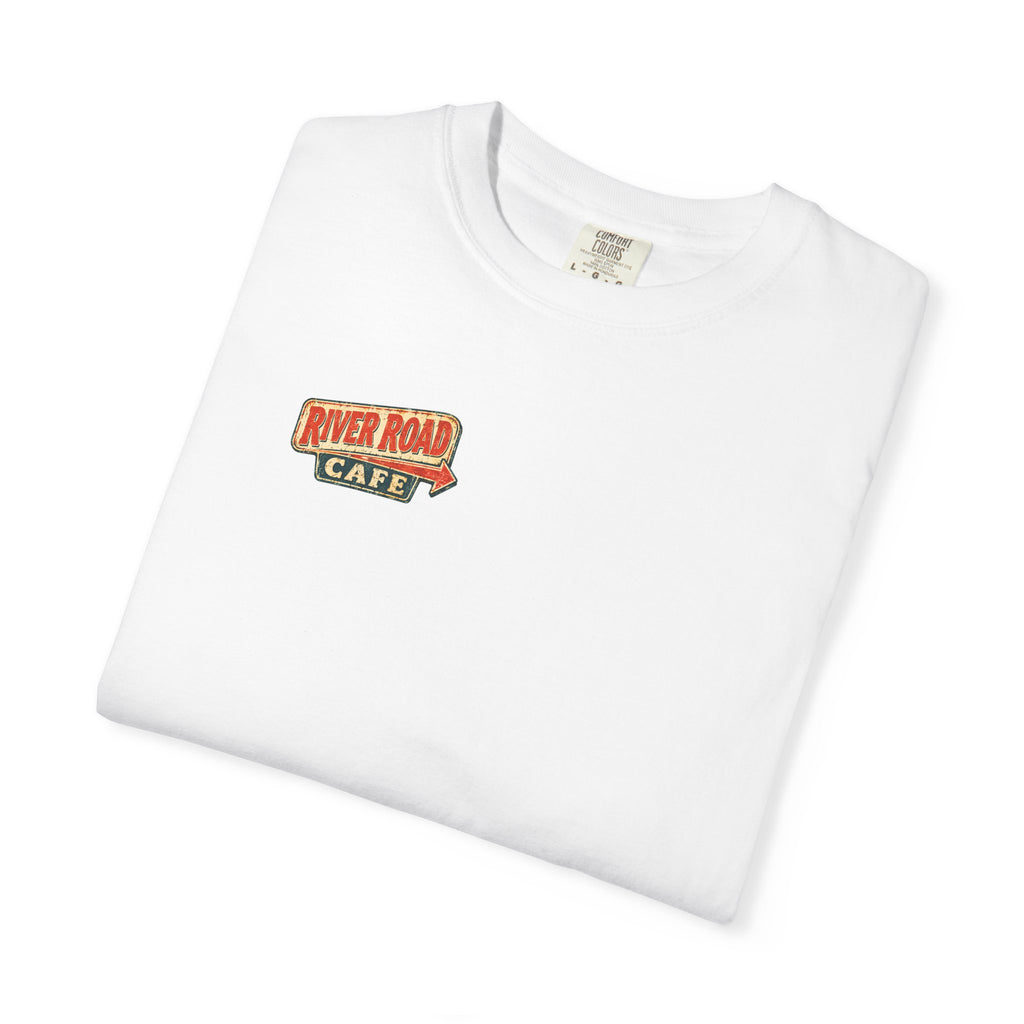 River Road Cafe - Unisex Garment-Dyed T-shirt