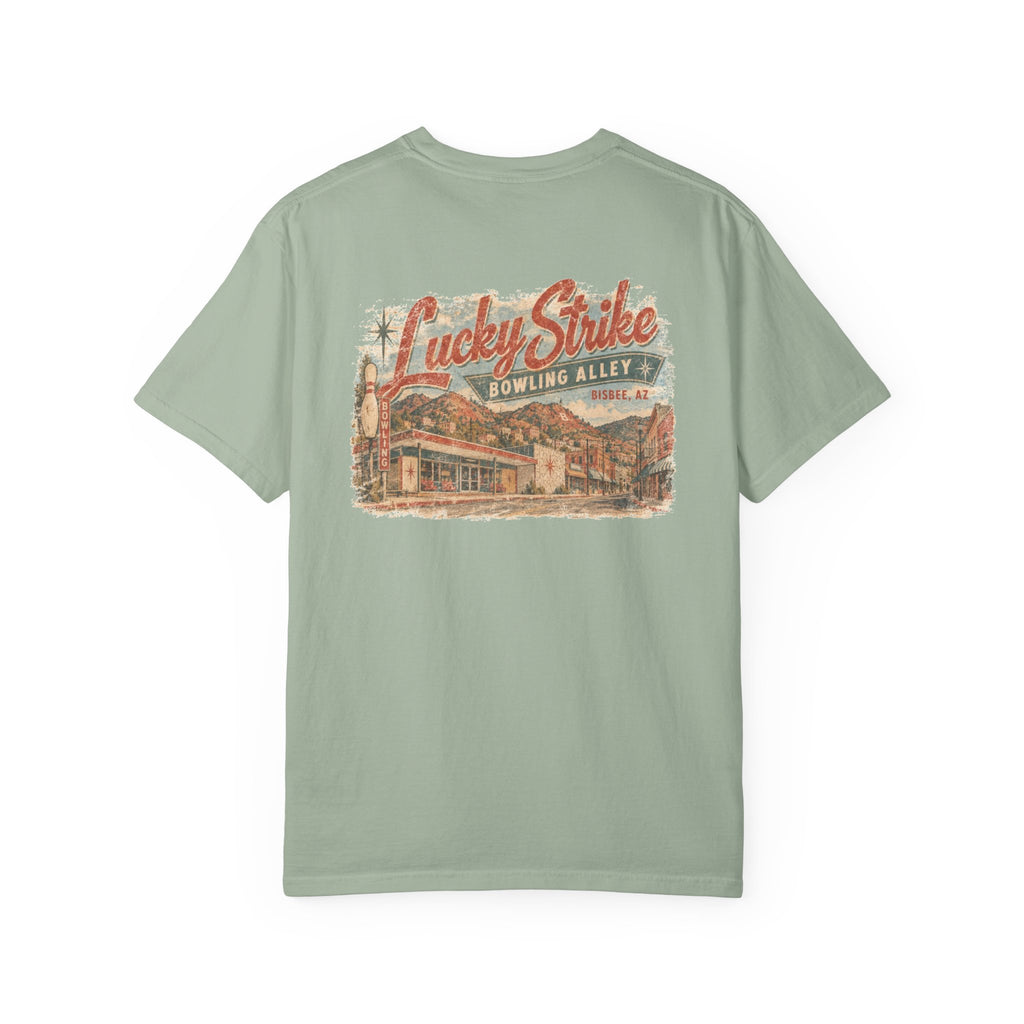 Lucky Strike Bowling Alley - Unisex Garment-Dyed T-shirt