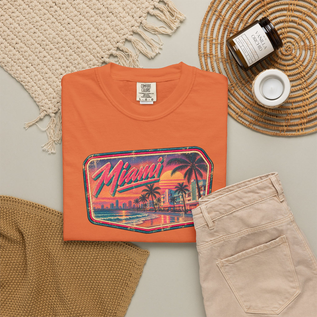 Miami - Unisex Garment-Dyed T-shirt