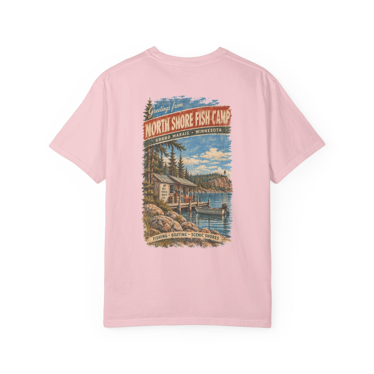 North Shore Fish Camp - Unisex Garment-Dyed T-shirt