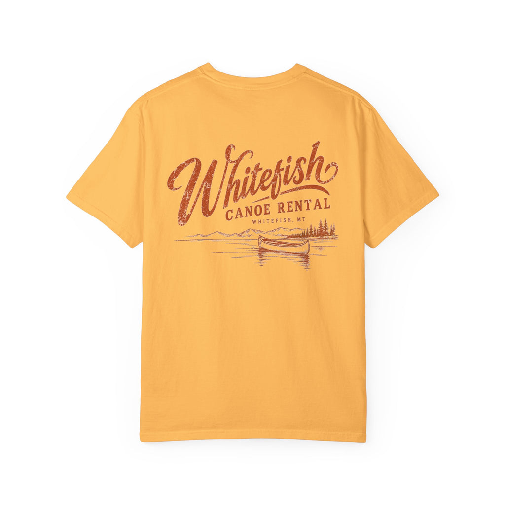 Whitefish Canoe Rental - Unisex Garment-Dyed T-shirt