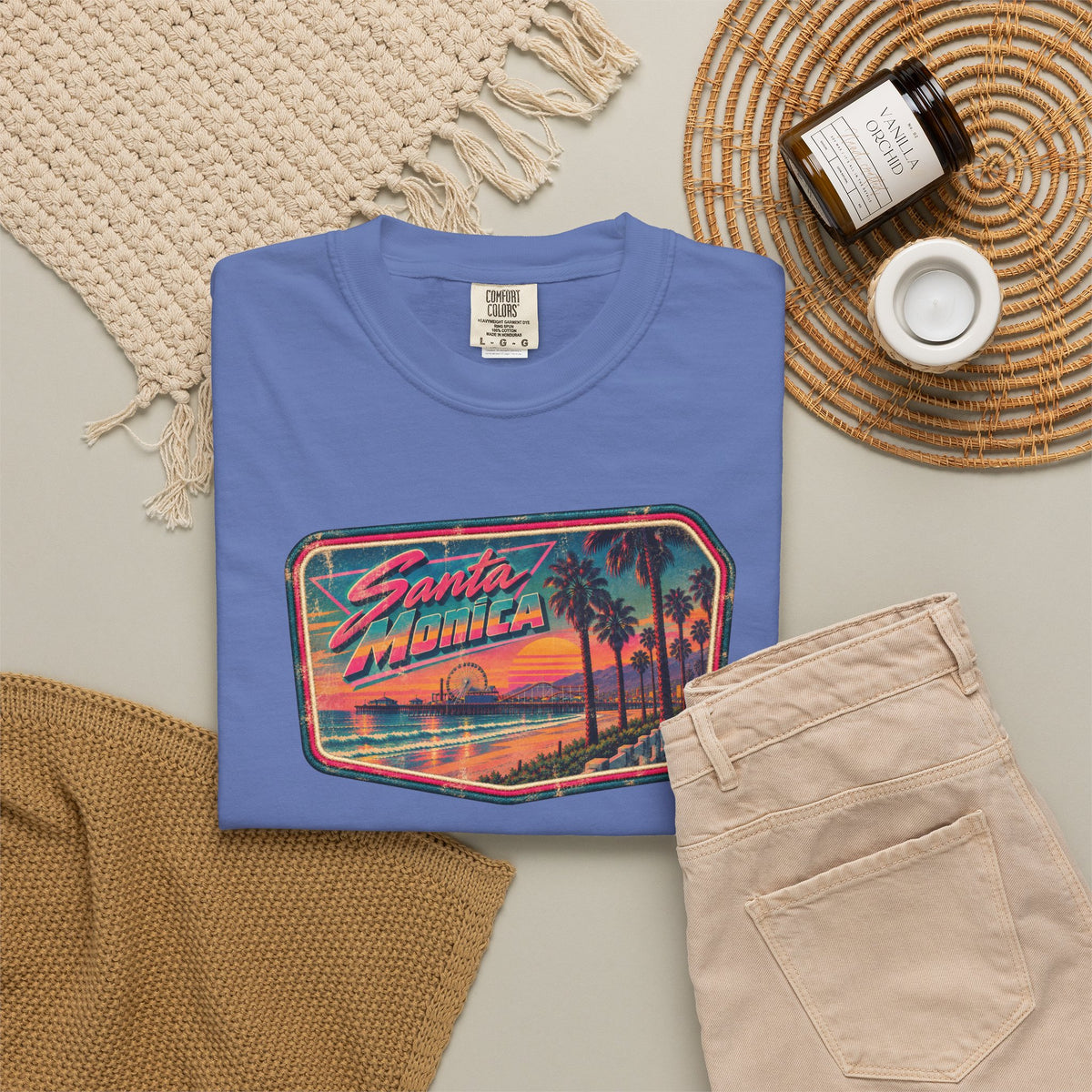 Santa Monica - Unisex Garment-Dyed T-shirt