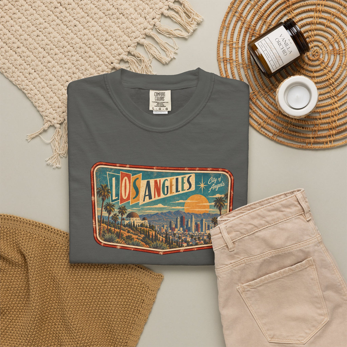 Los Angeles - Unisex Garment-Dyed T-shirt