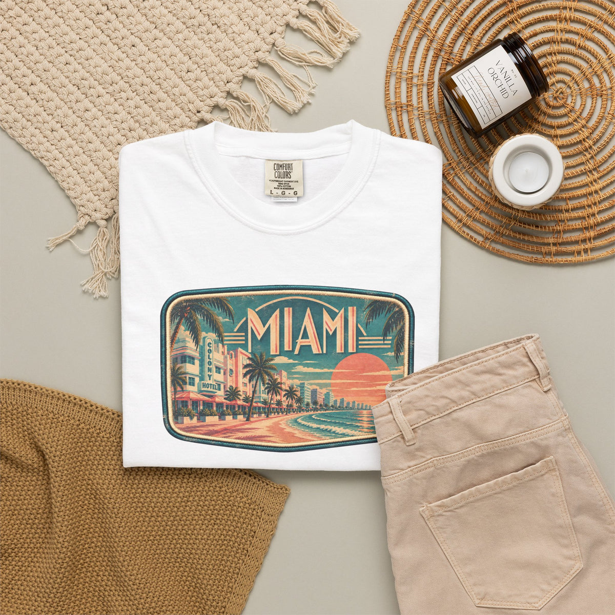 Miami - Unisex Garment-Dyed T-shirt