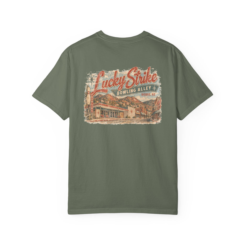 Lucky Strike Bowling Alley - Unisex Garment-Dyed T-shirt