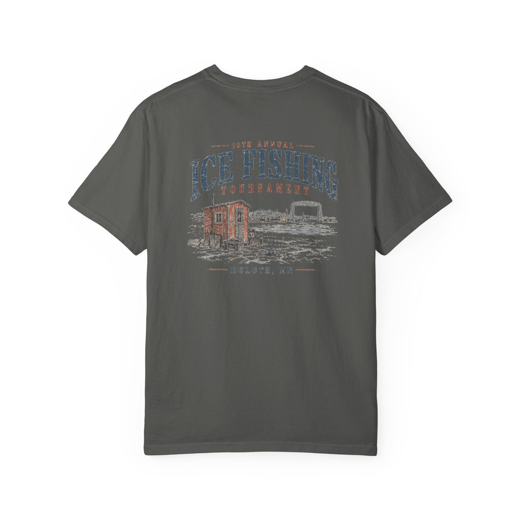 Ice Fishing Tournament - Unisex Garment-Dyed T-shirt