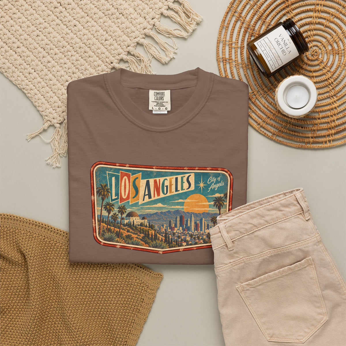 Los Angeles - Unisex Garment-Dyed T-shirt