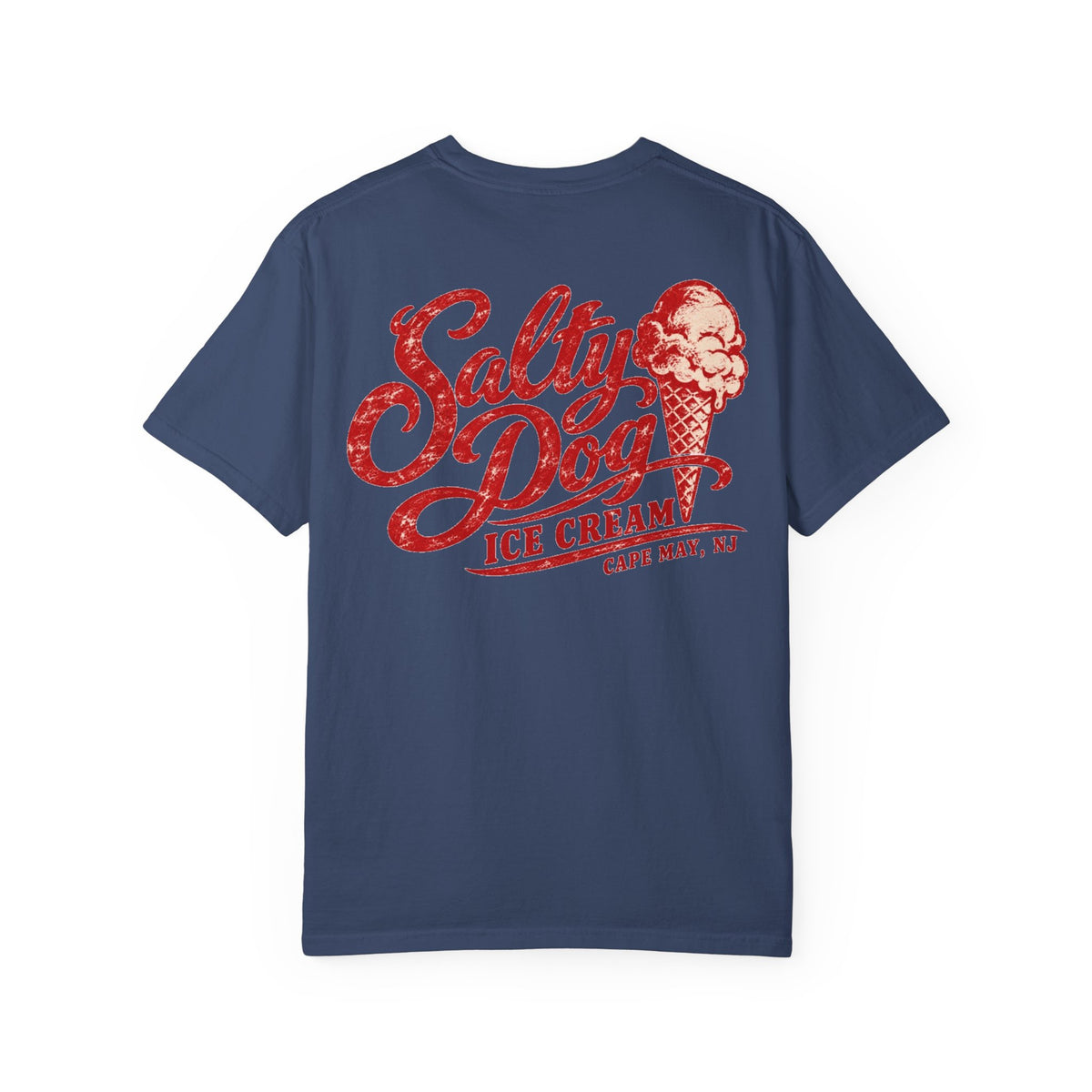 Salty Dog Ice Cream - Unisex Garment-Dyed T-shirt