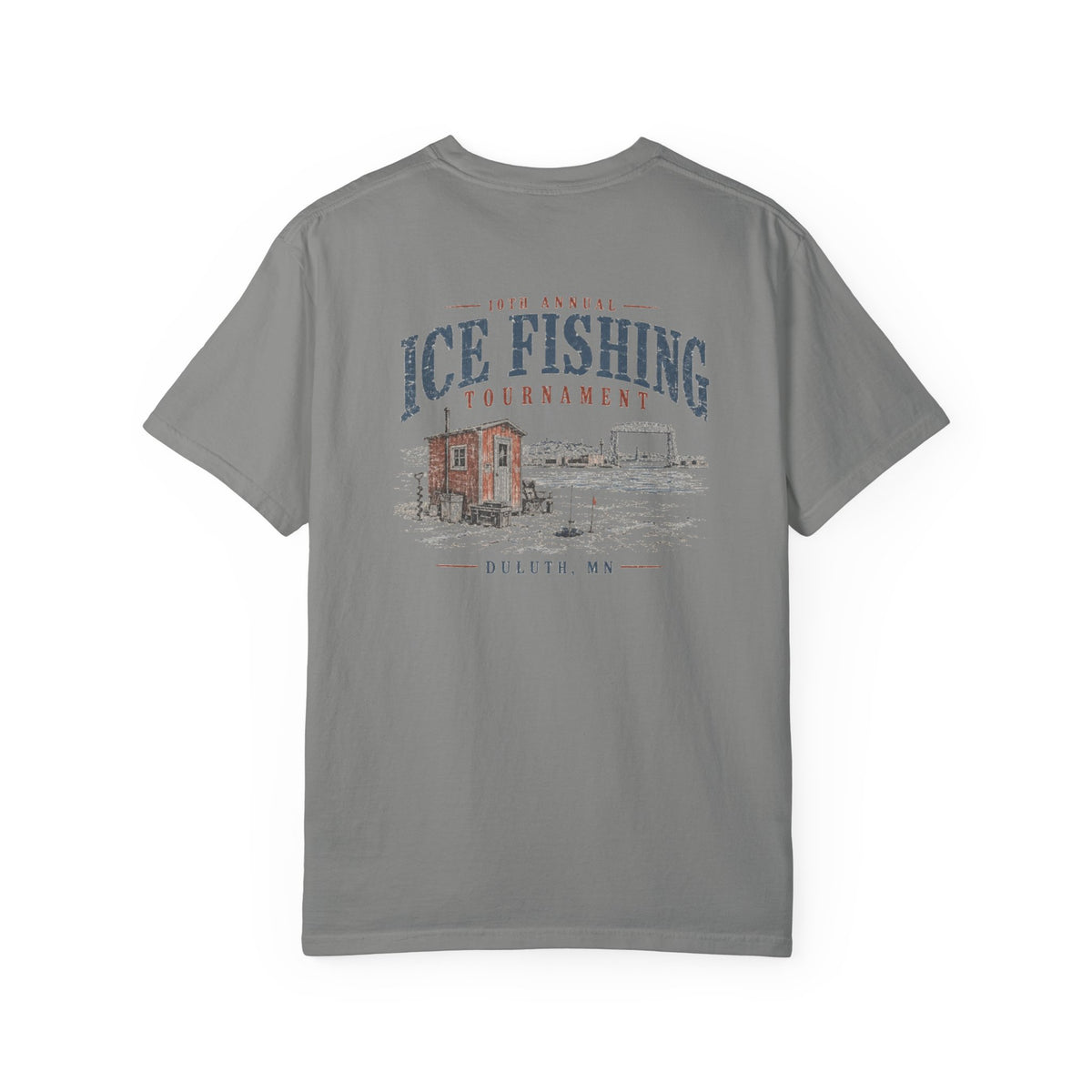 Ice Fishing Tournament - Unisex Garment-Dyed T-shirt