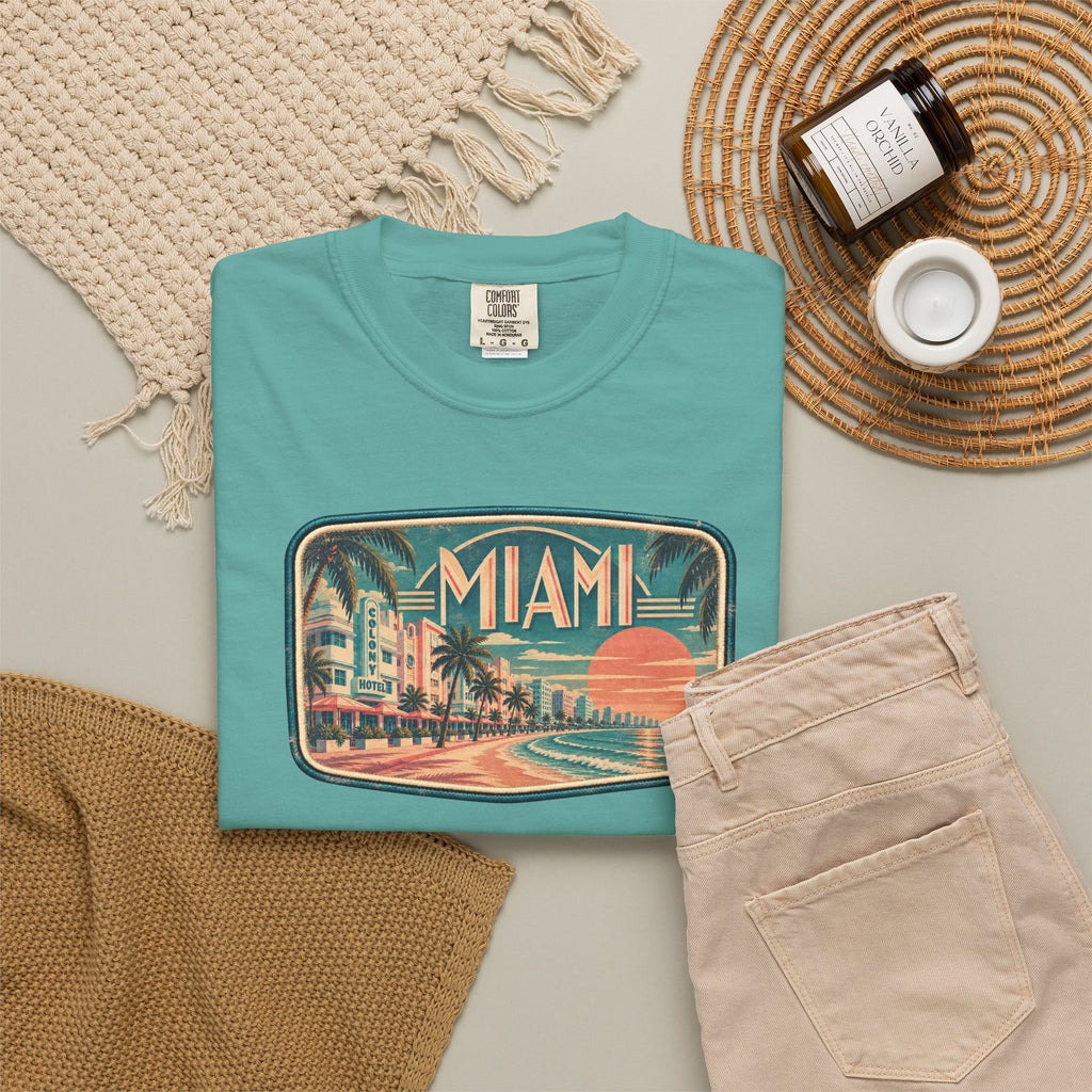 Miami - Unisex Garment-Dyed T-shirt