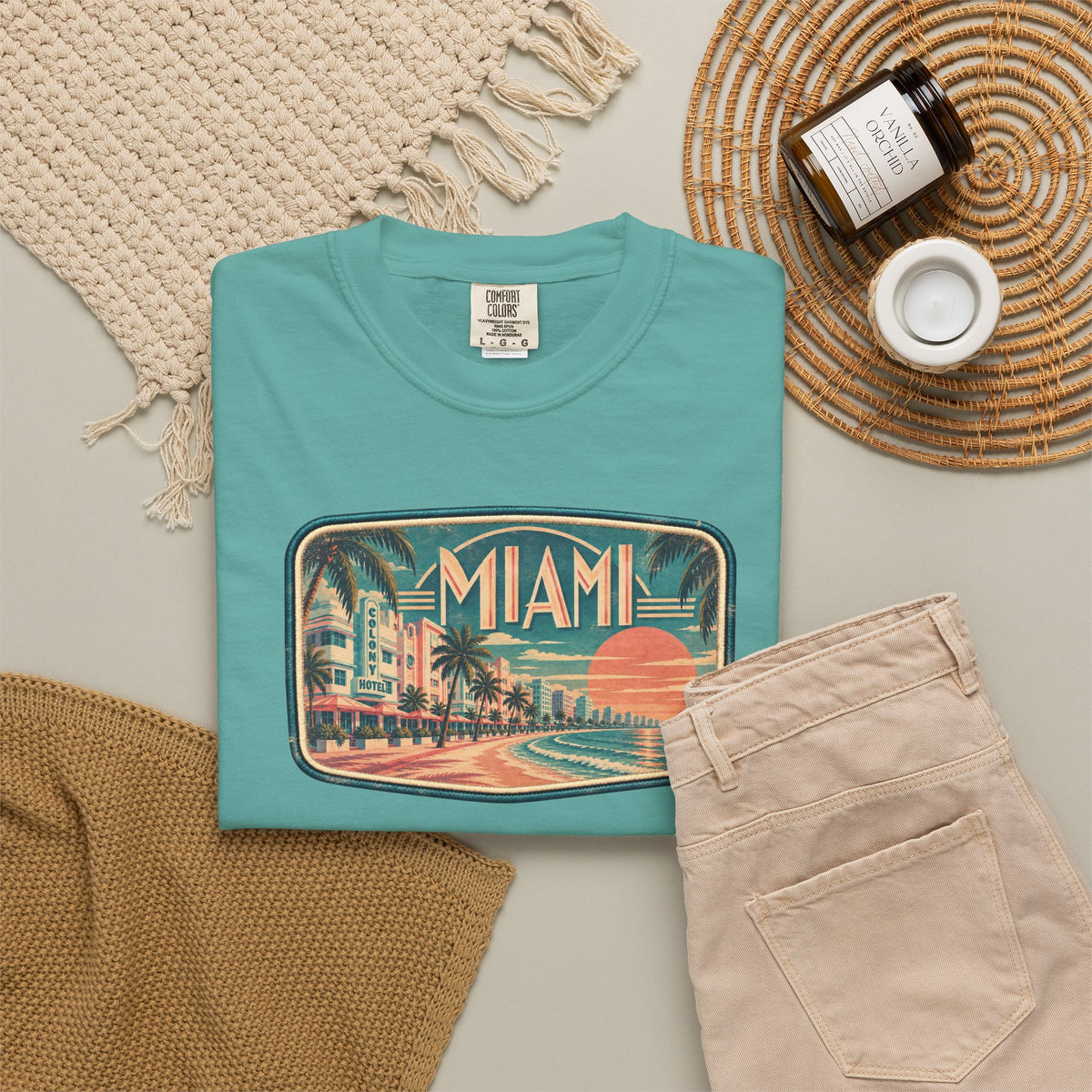 Miami - Unisex Garment-Dyed T-shirt