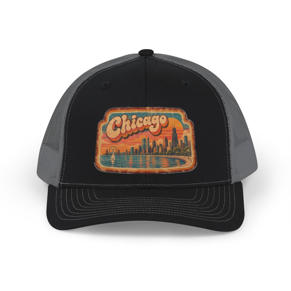 Chicago Skyline Snapback Trucker Cap