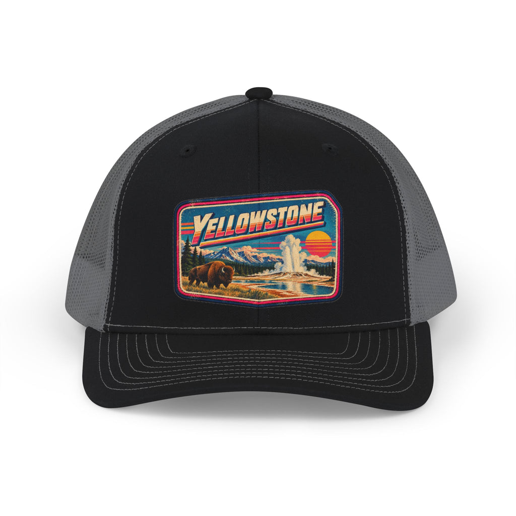 Yellowstone Bison Geyser 2 Snapback Trucker Cap