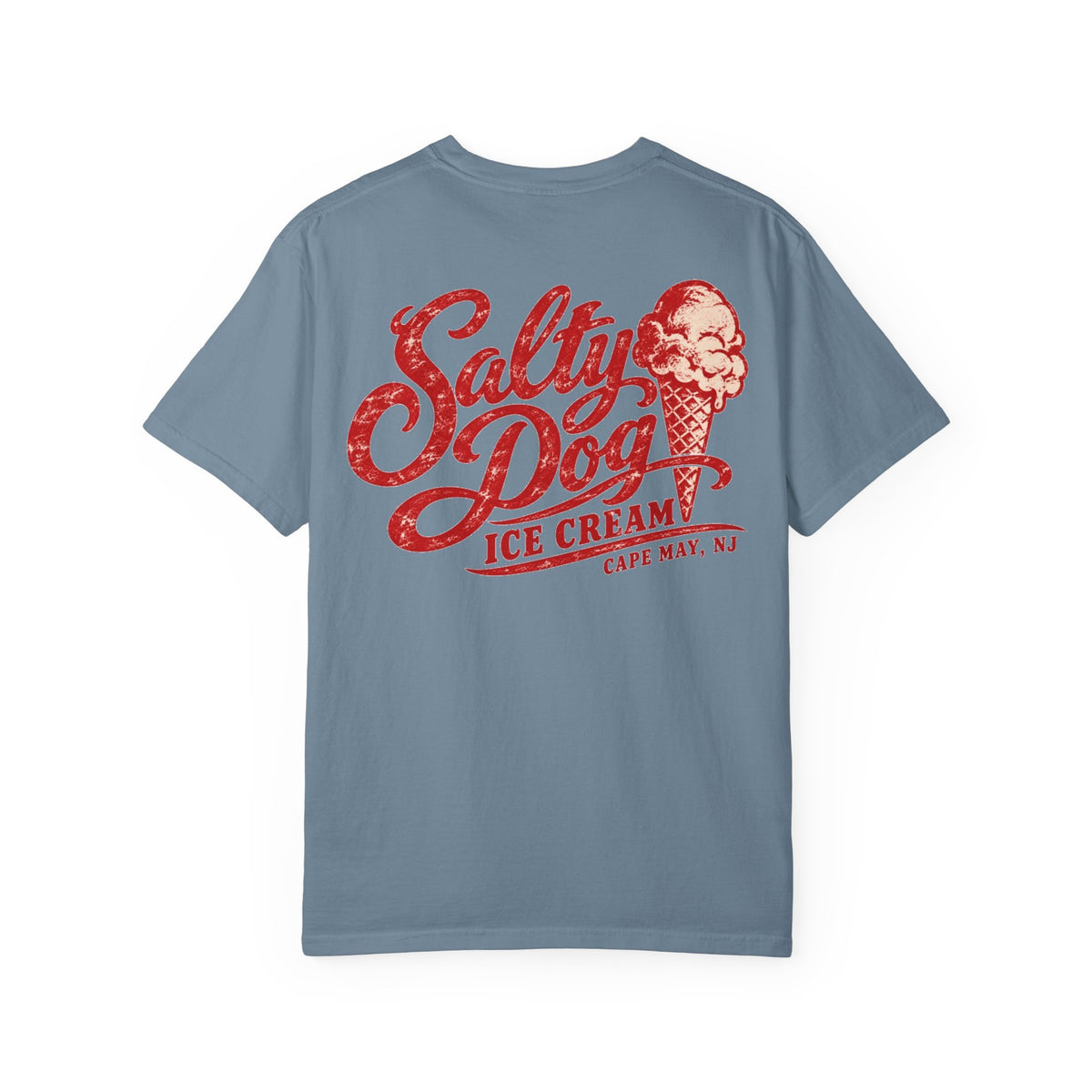 Salty Dog Ice Cream - Unisex Garment-Dyed T-shirt