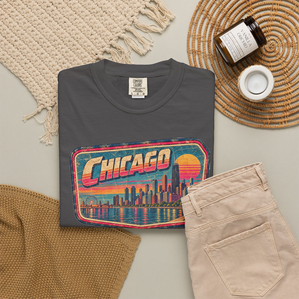 Chicago - Unisex Garment-Dyed T-shirt