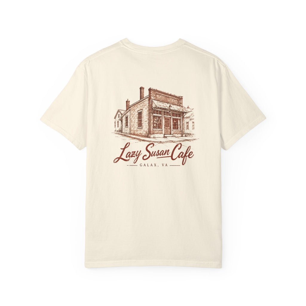 Lazy Susan Cafe - Unisex Garment-Dyed T-shirt