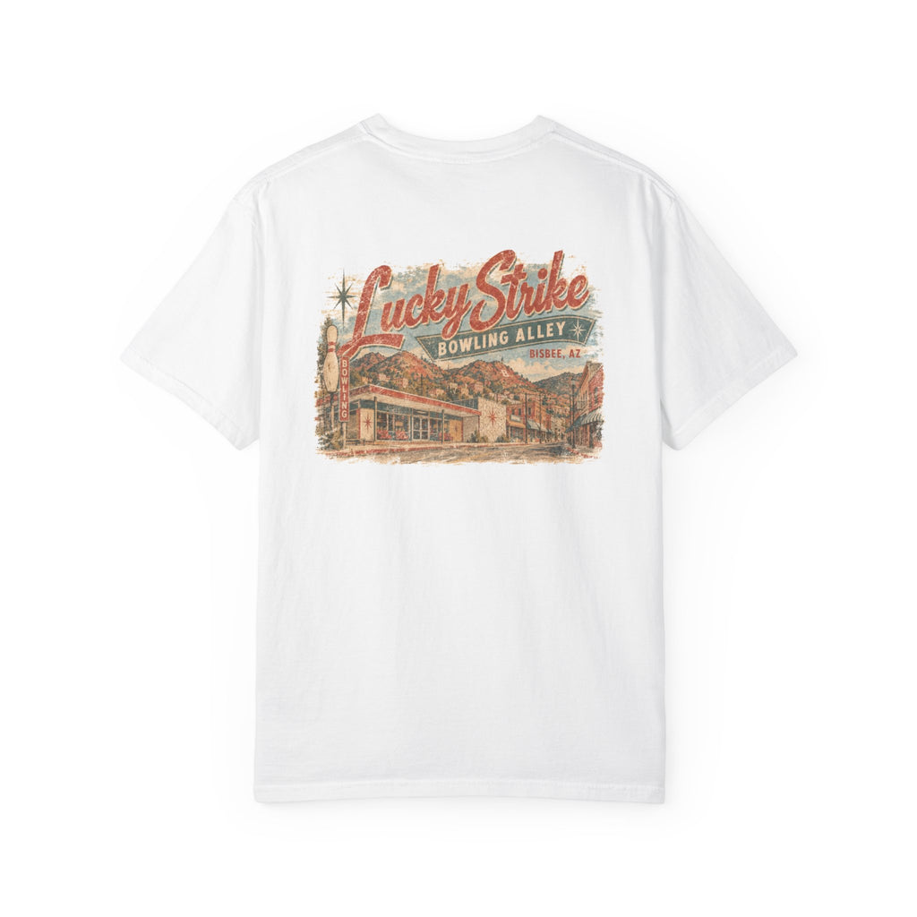 Lucky Strike Bowling Alley - Unisex Garment-Dyed T-shirt