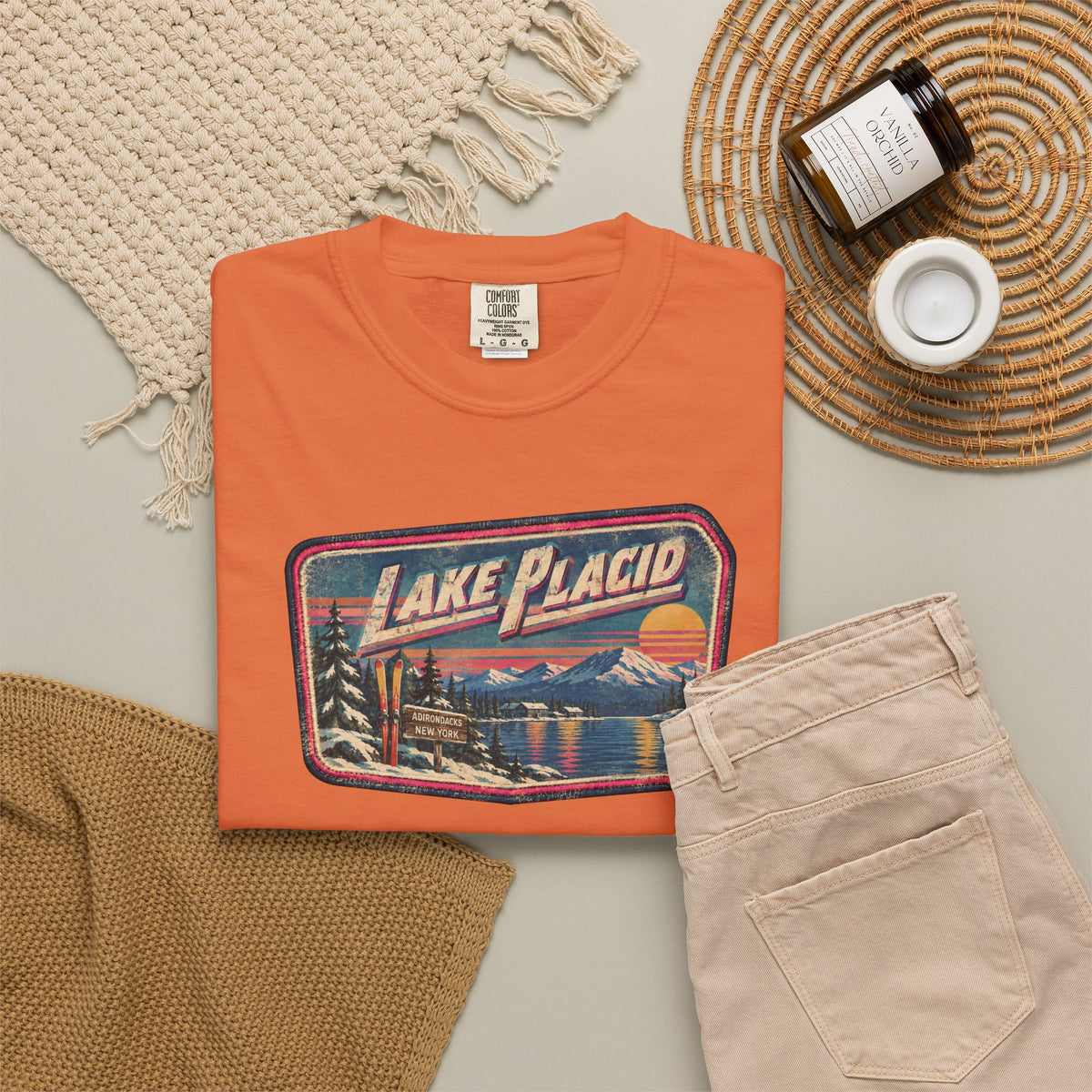 Lake Placid - Unisex Garment-Dyed T-shirt