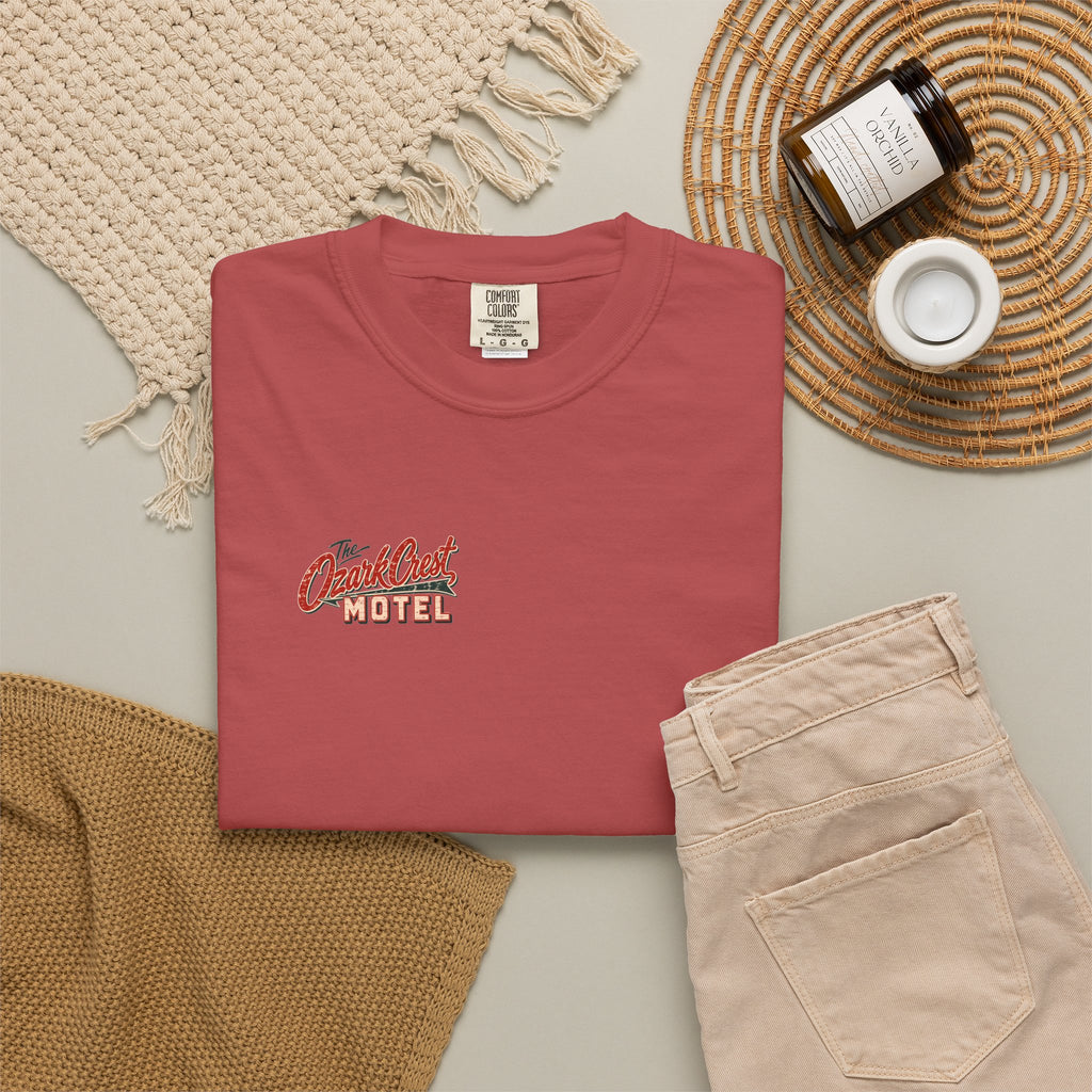 The Ozark Crest Motel - Unisex Garment-Dyed T-shirt