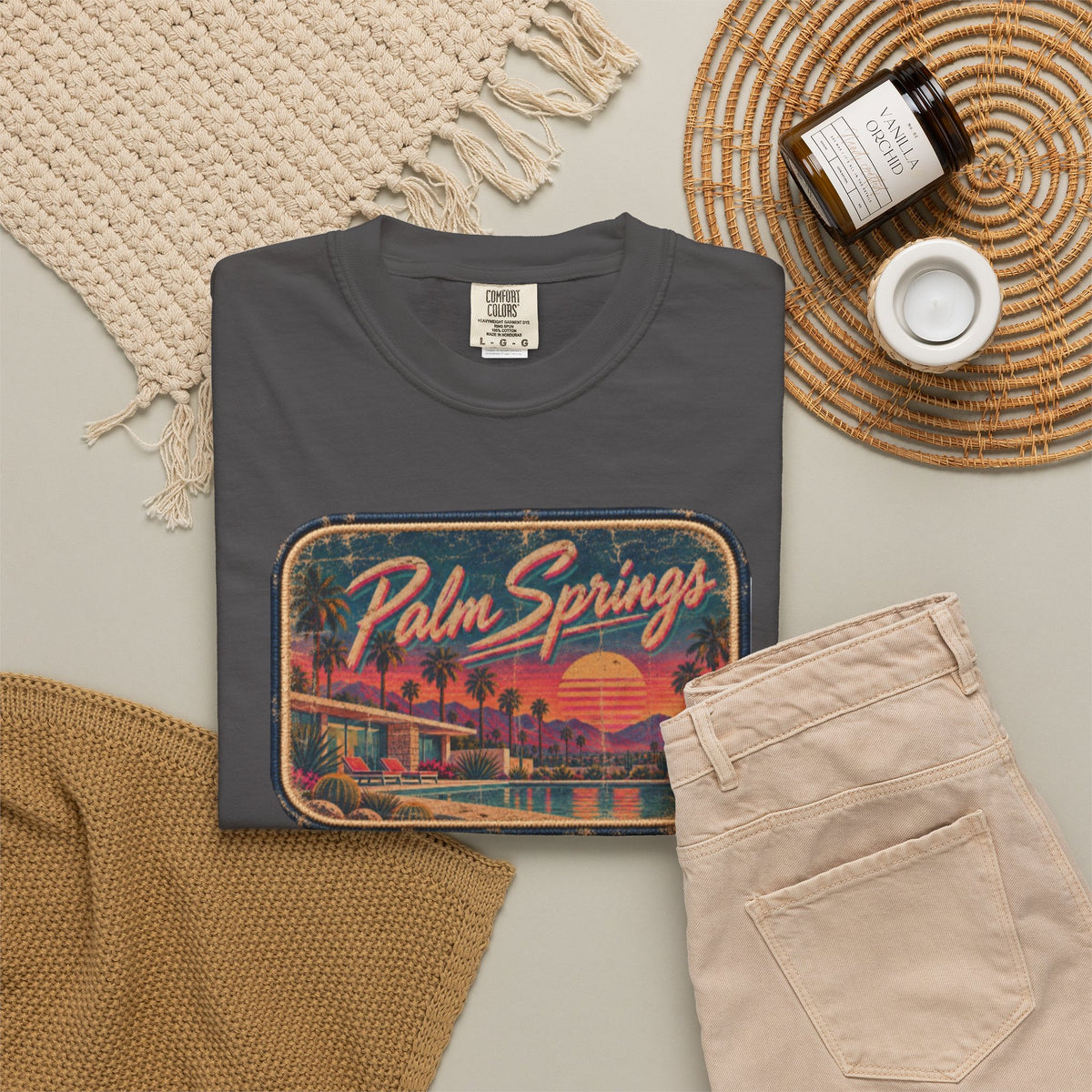 Palm Springs - Unisex Garment-Dyed T-shirt