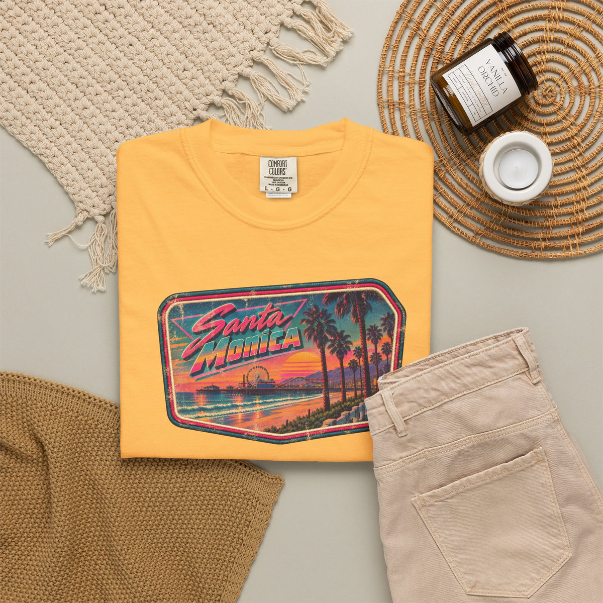 Santa Monica - Unisex Garment-Dyed T-shirt
