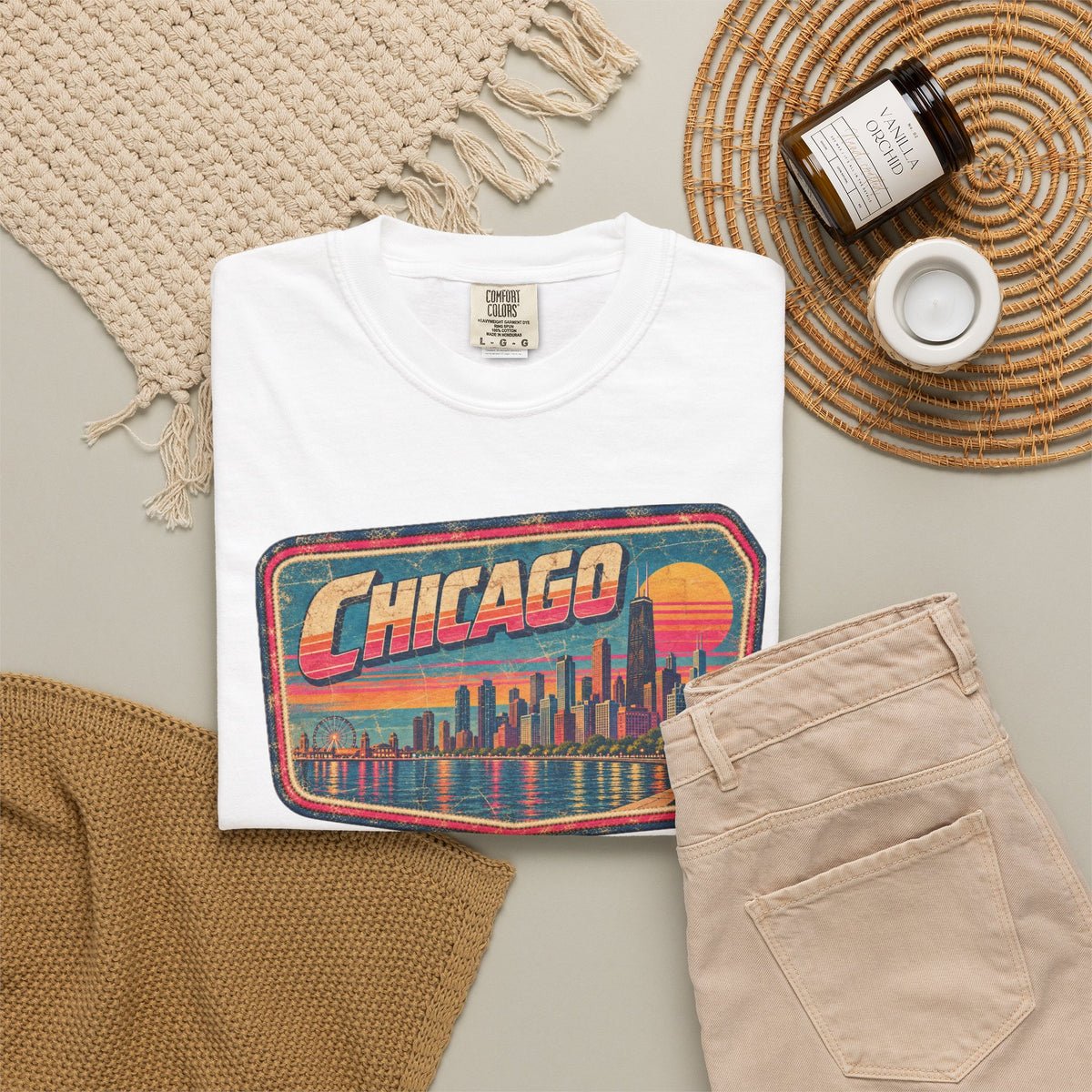 Chicago - Unisex Garment-Dyed T-shirt