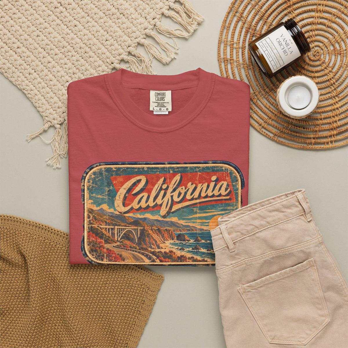 California - Unisex Garment-Dyed T-shirt