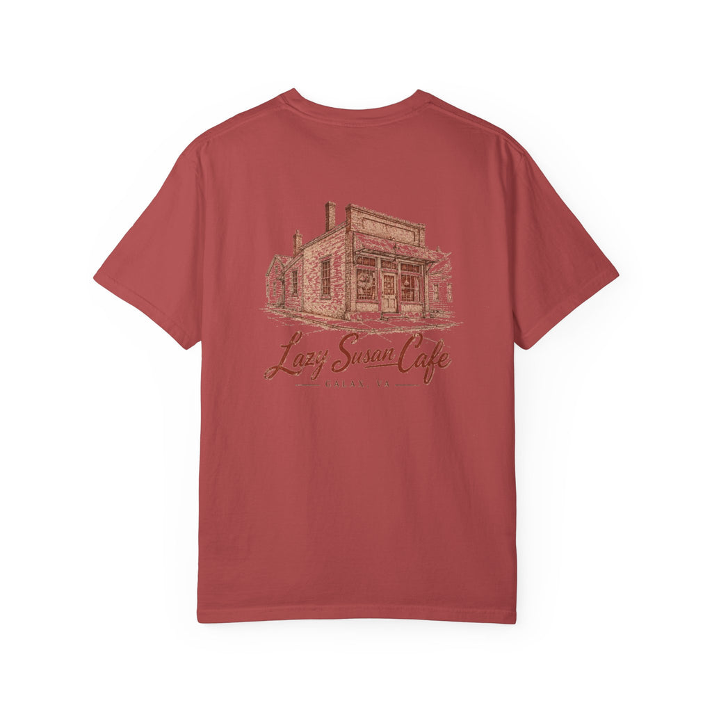 Lazy Susan Cafe - Unisex Garment-Dyed T-shirt
