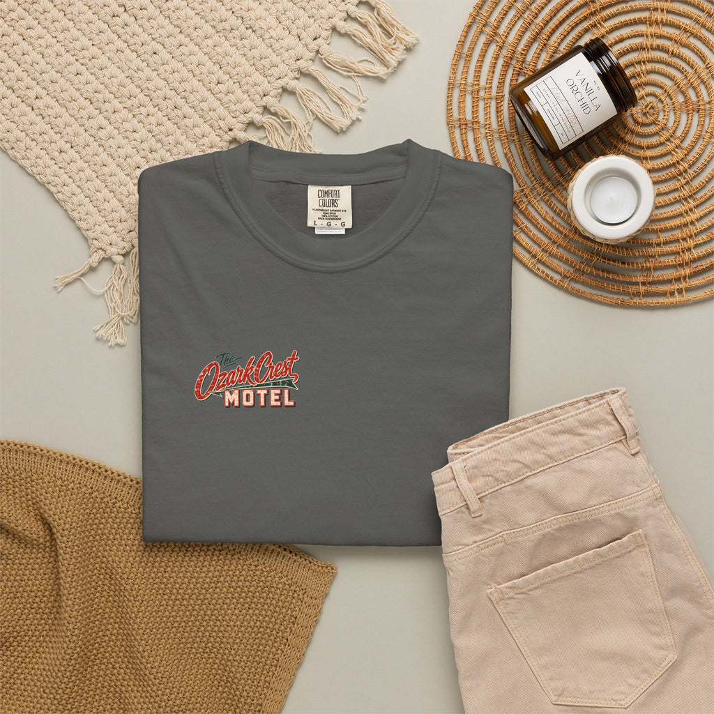 The Ozark Crest Motel - Unisex Garment-Dyed T-shirt
