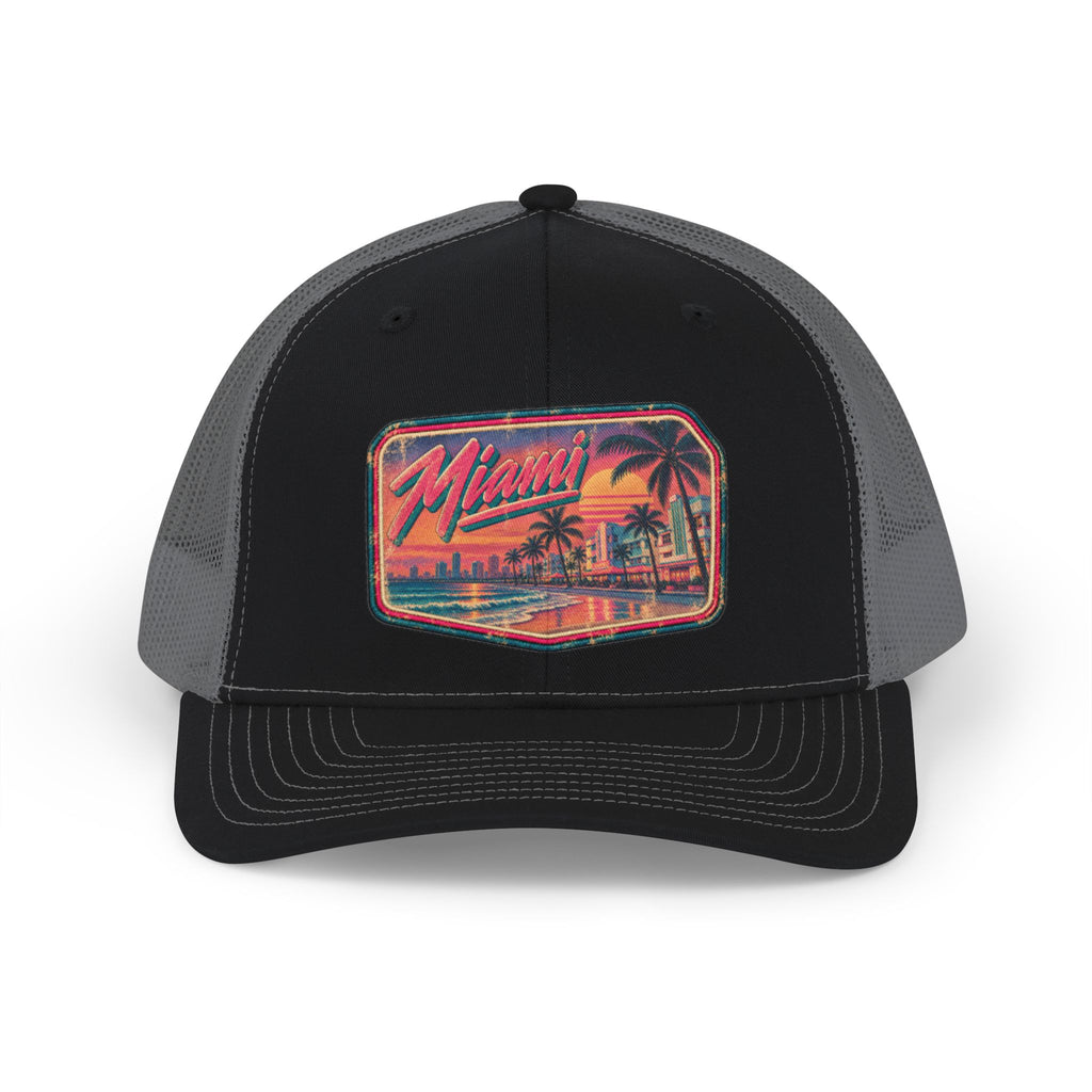 Miami Beach Sunset Snapback Trucker Cap